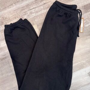 SKIMS Onyx Cotton Fleece Jogger - Black